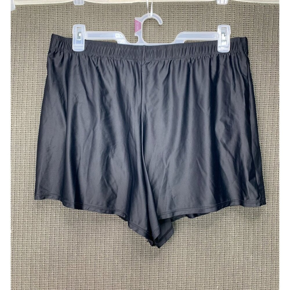 Blair Women's Plus Size 20 Black Shorts Elastic Waist Lightweight Polyester